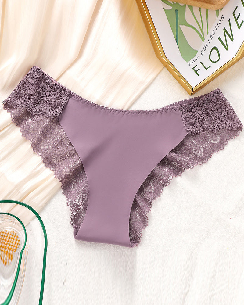 Lace Women's Contrast Lace Panty Set