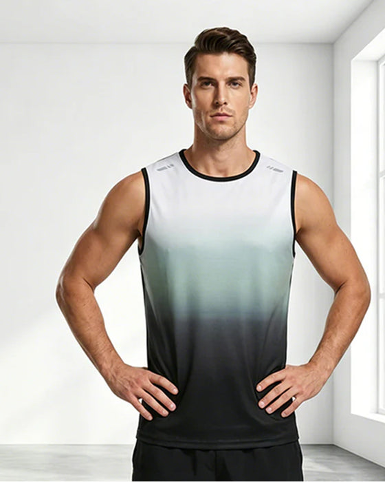 Men's Gradient Crew Neck Tank Top