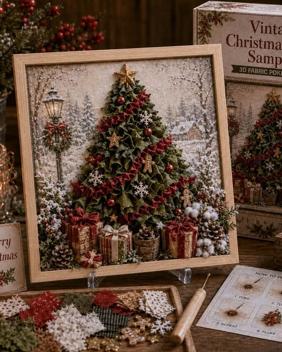 Christmas Needle Felting Fabric DIY Kit