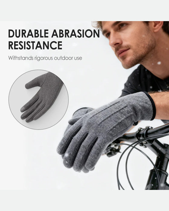 Warm And Windproof Gloves With Touchscreen Function And Anti-Slip Grip