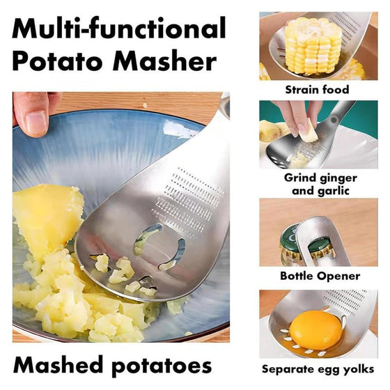 Multifunction Stainless Steel Cooking Grater Spoon