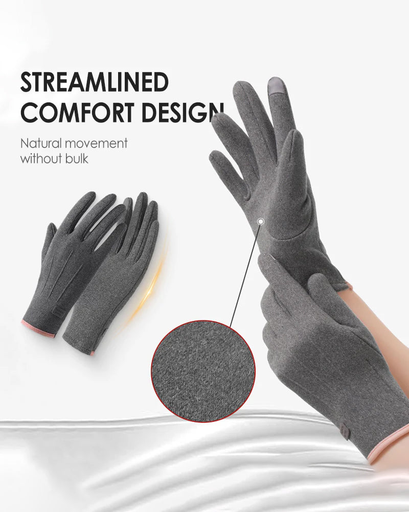 Warm And Windproof Gloves With Touchscreen Function And Anti-Slip Grip