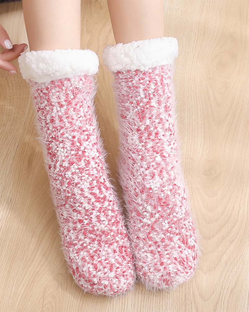 Cozy Lounge Slipper Socks with Grippers