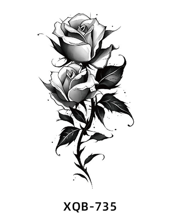 Simulation Flower Arm Tattoo Stickers