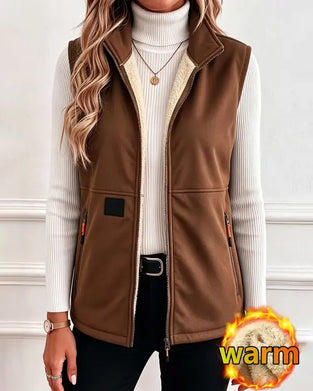 Padded Polar Fleece Open Front Cardigans