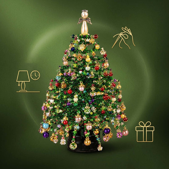 DIY Beaded Christmas Tree Ornament Craft Kit