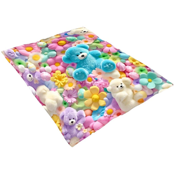 Cute Plush 3D Throw Blanket