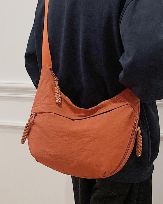 Nylon Dumpling Crossbody Bag
