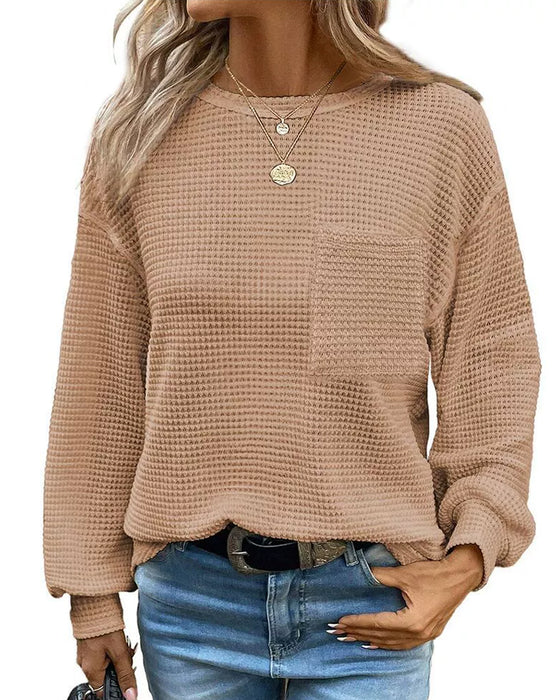 Crew Neck Loose-Fit Top
