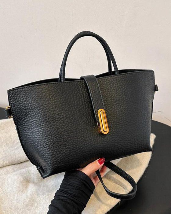 Women's Elegant Solid Color French Style Handbag
