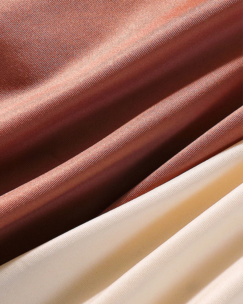 Women's High Waist Ice Silk Satin Seamless Sexy Hip Lift Tummy Control Panties