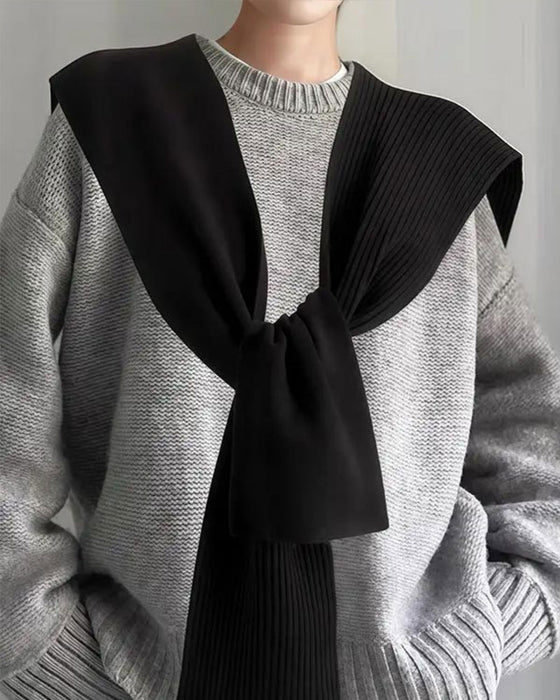 Casual Versatile Solid Color Shawl Scarf For Women