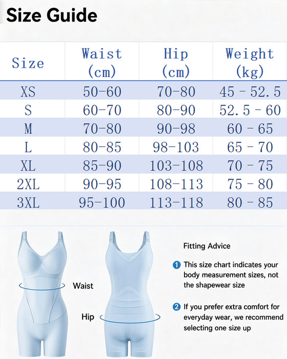 Cooling Tummy Control Butt-Lift Shapewear Bodysuit