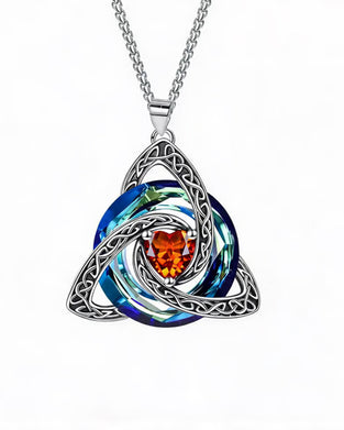 Birthstone Celtic Trinity Knot Necklace ✨