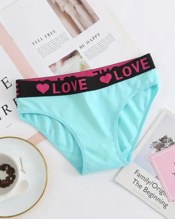 Love Print Low-Rise Briefs