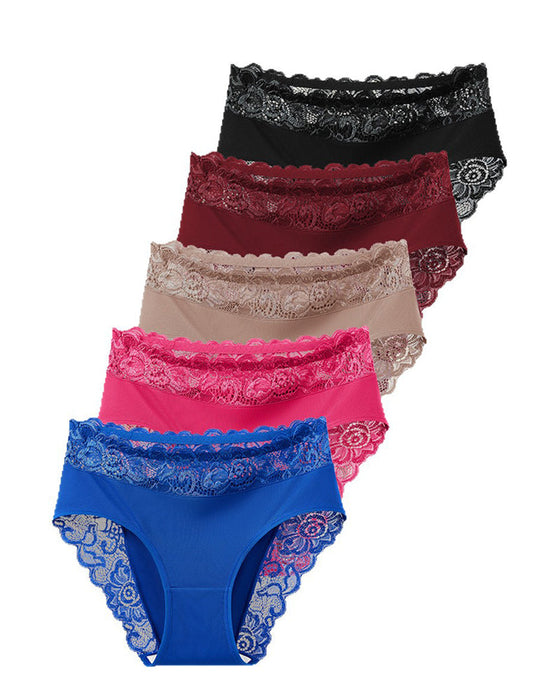 Sexy Lace Mid-Rise Panties-4