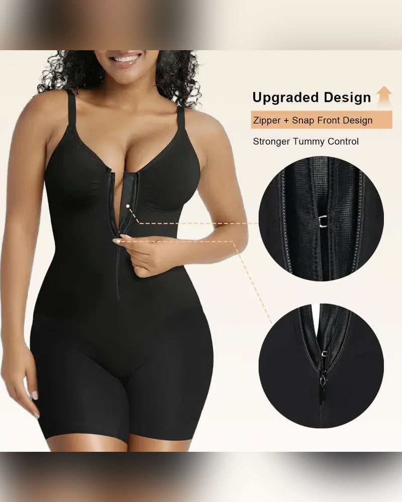 Shapewear for Women Tummy Control Bodysuits Zip-Up Comfort Ultra Stretch Fabric