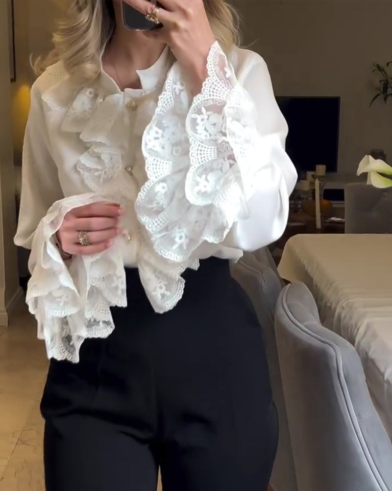 Stylish Ruffle Design Blouse
