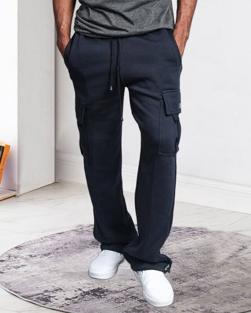 Men's Straight Cargo Trousers Pants