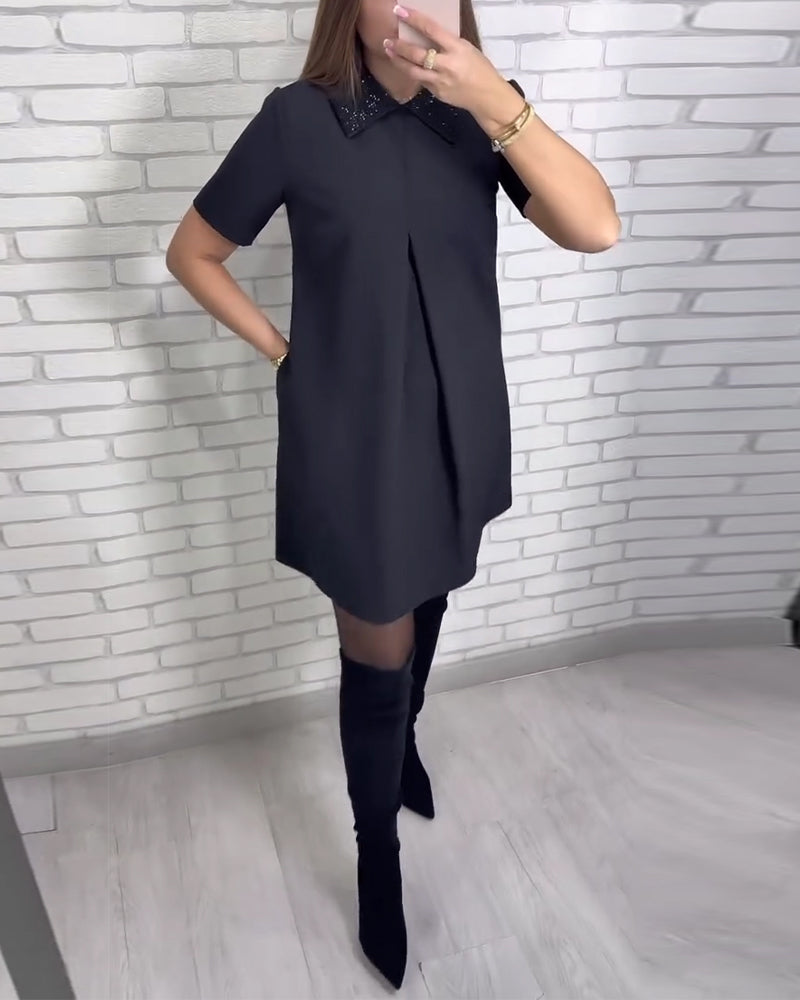 Fashionable Peter Pan Collar Dress