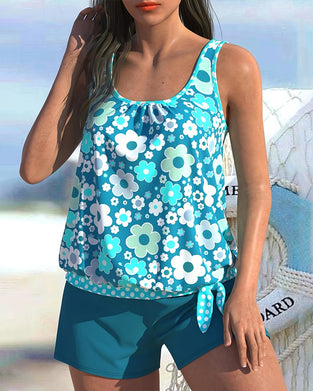 Xiaohua Boxer Split Tankini