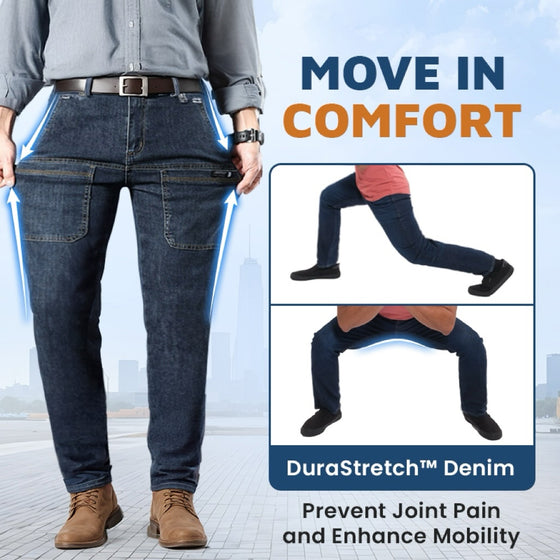 Comfortable Multi-Pocket High Durable Cargo Jeans