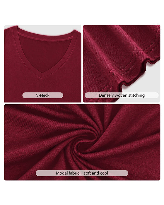 Irregular V-Neck Casual T-Shirt