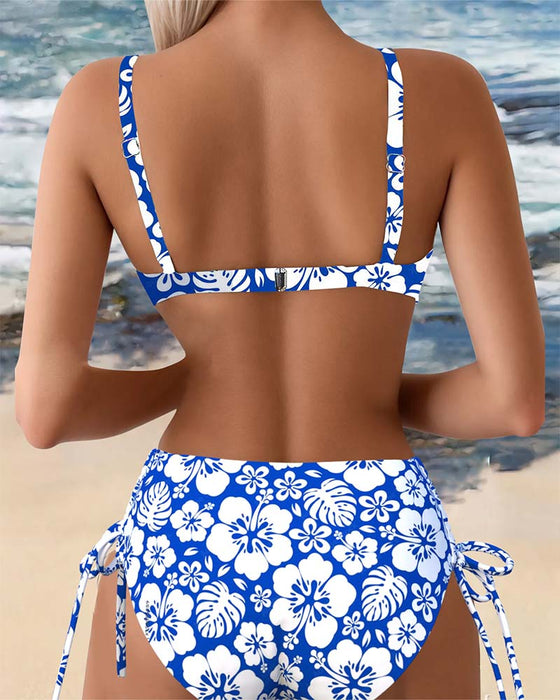 Sexy Floral Bikini Swimsuit