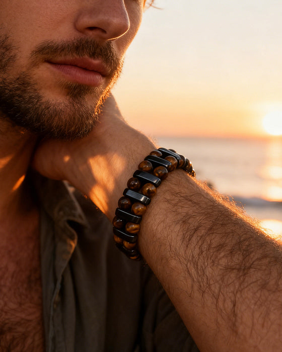 Natural Tiger's Eye Stone Bracelet