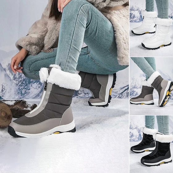 Women’s Non-Slip Warm Zipper Snow Boots