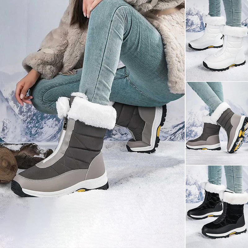Women’s Non-Slip Warm Zipper Snow Boots