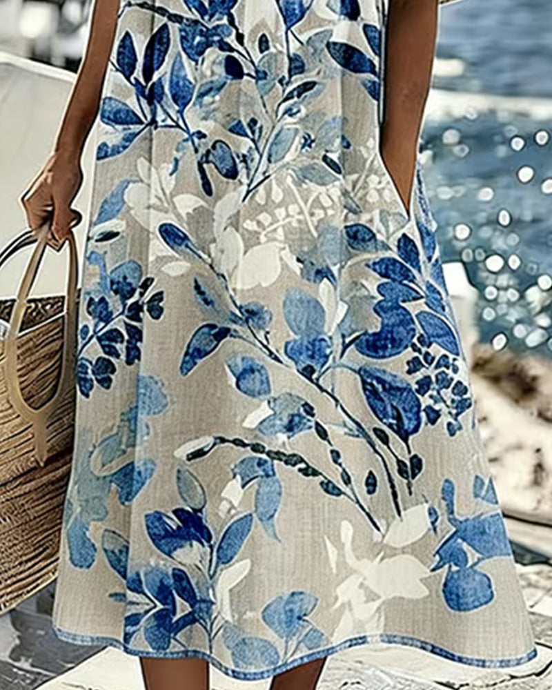 Printed Shift Dress