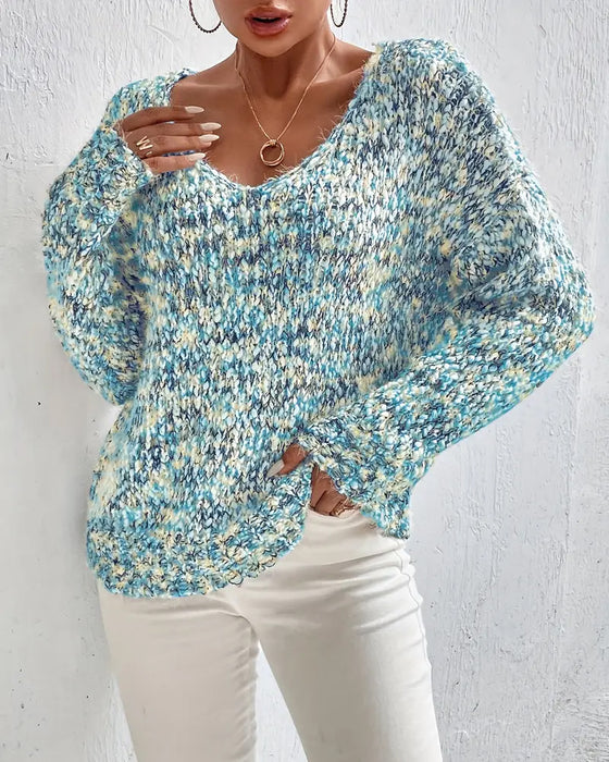 Fashionable Casual V-Neck Sweater