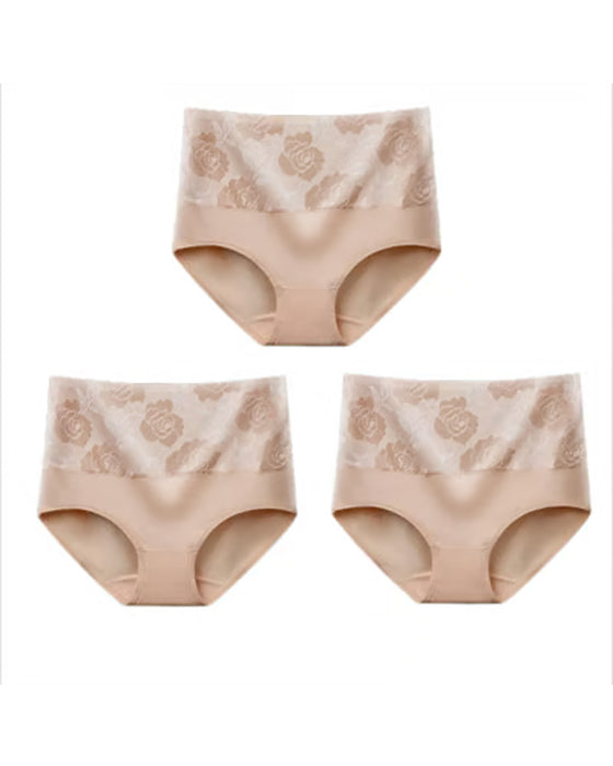 🔥 Women'S High-Waist Tummy Control Panty In Plus Size, Made Of Pure Cotton