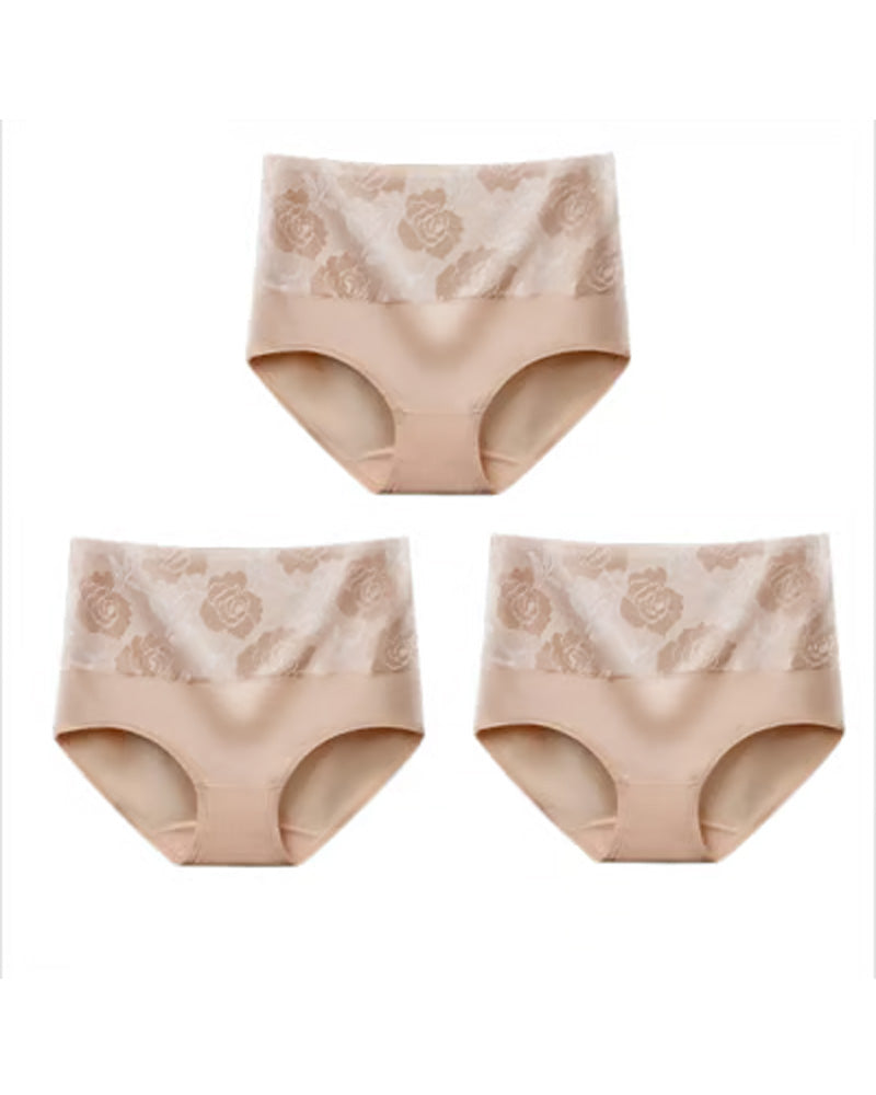 🔥 Women'S High-Waist Tummy Control Panty In Plus Size, Made Of Pure Cotton
