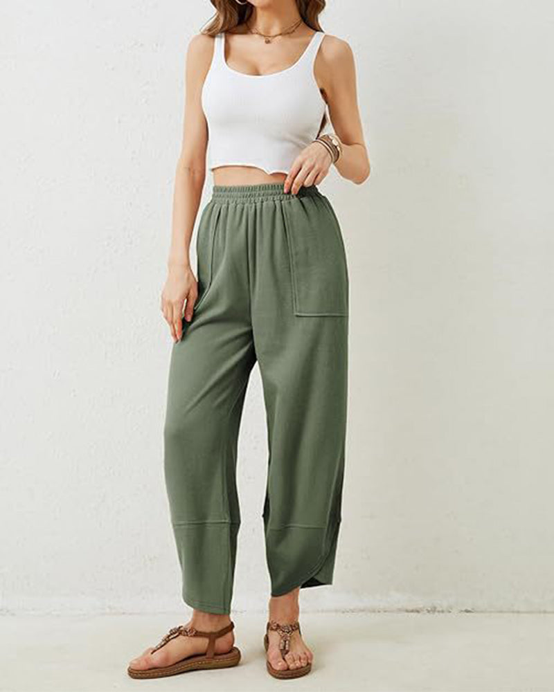 Women’S Harem Barrel Wide Leg Pants