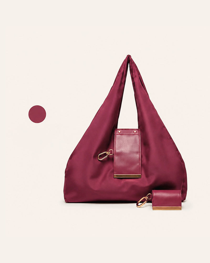 Charm Transformable Bag – Stylish Vegan Leather Tote & Keychain Charm