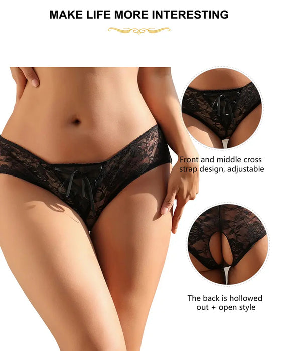 Crotchless Lace Sexy Panties