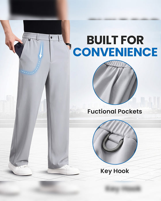 Casual Solid Straight Leg Pants