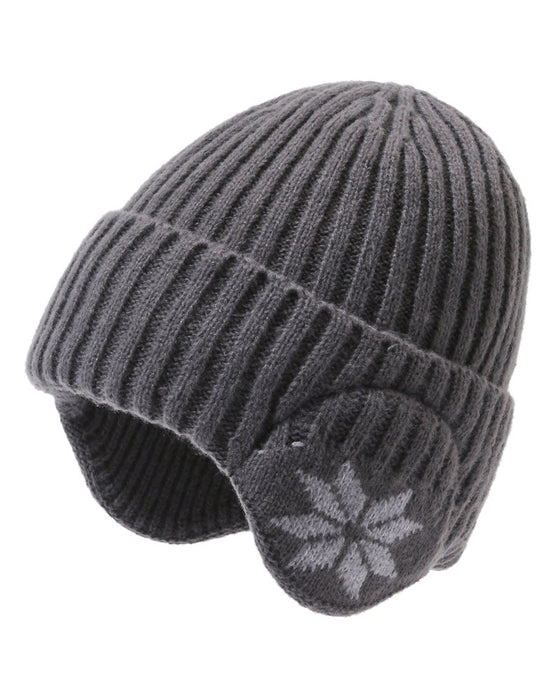 1pc Women's Fleece-Lined Winter Beanie Hat with Fleece Ears