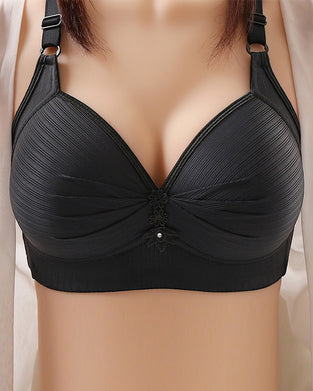 Three-Row Hook Bra