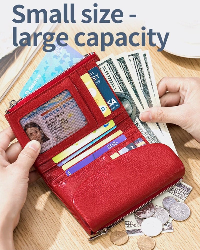 Short Soft Leather Wallet