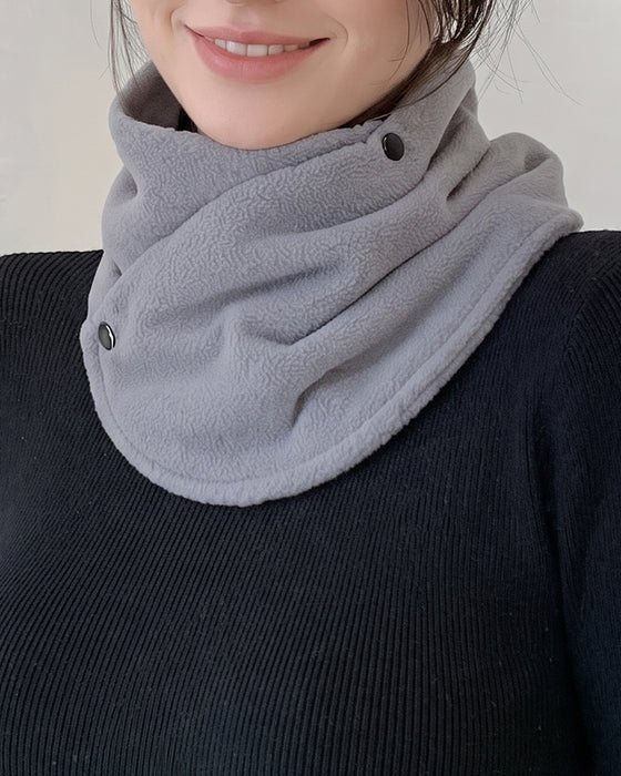 Classic Solid Color Velvet Neck Warmer