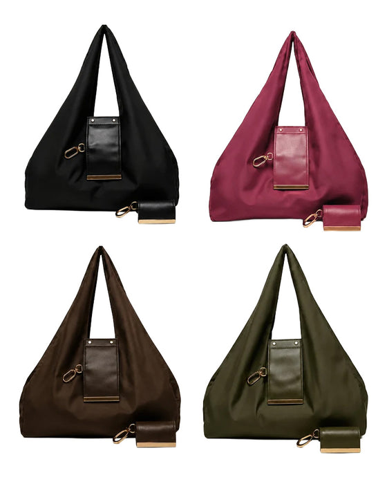 Charm Transformable Bag – Stylish Vegan Leather Tote & Keychain Charm