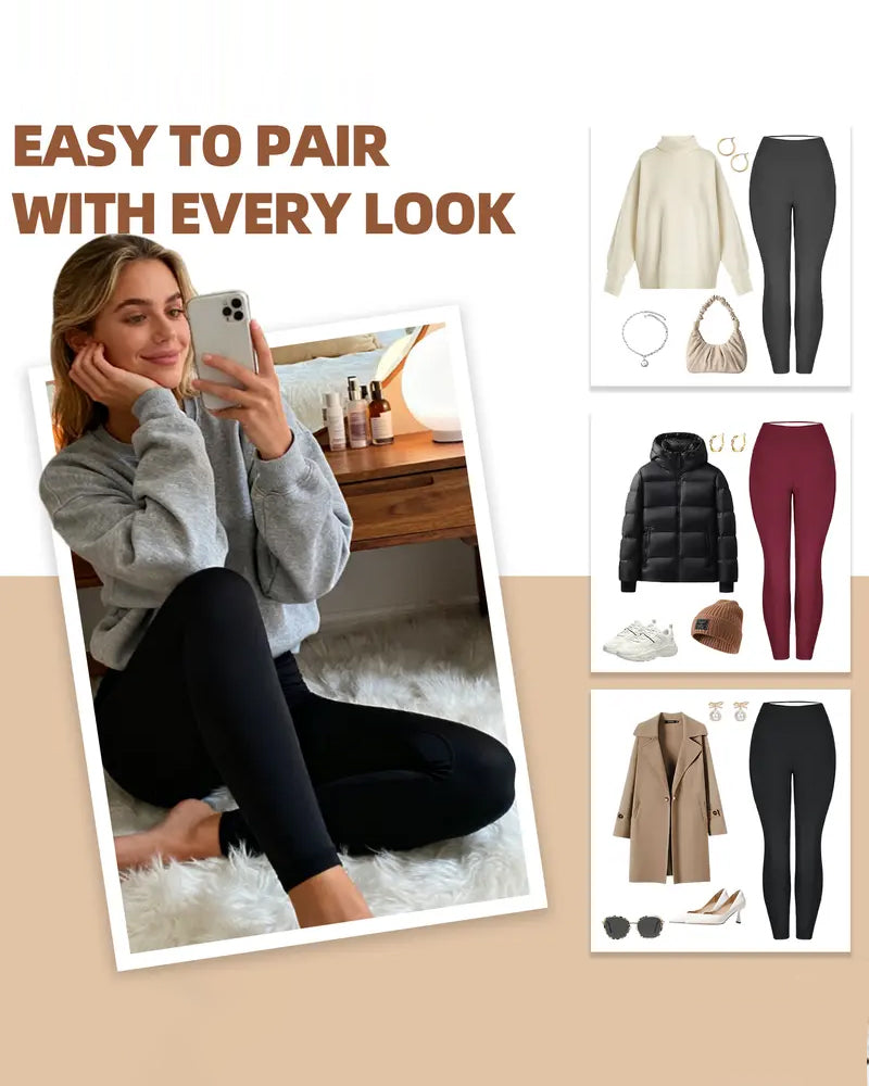 Warm High Waist Cozy Lined Leggings