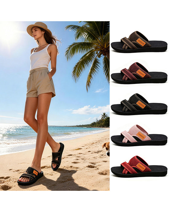 Minimalist Mesh Slip-On Fashionable Slide Sandals