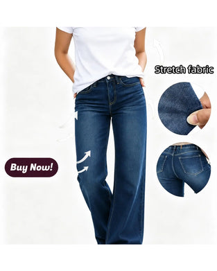 Casual Stretch Straight Leg Jeans