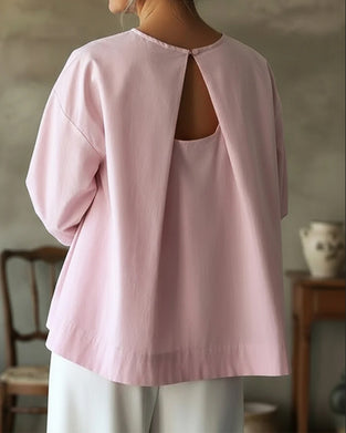 Loose-Fitting Backless Top