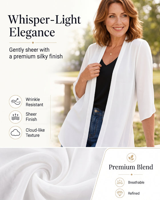 Lightweight Solid Sun Protection Cover-Up