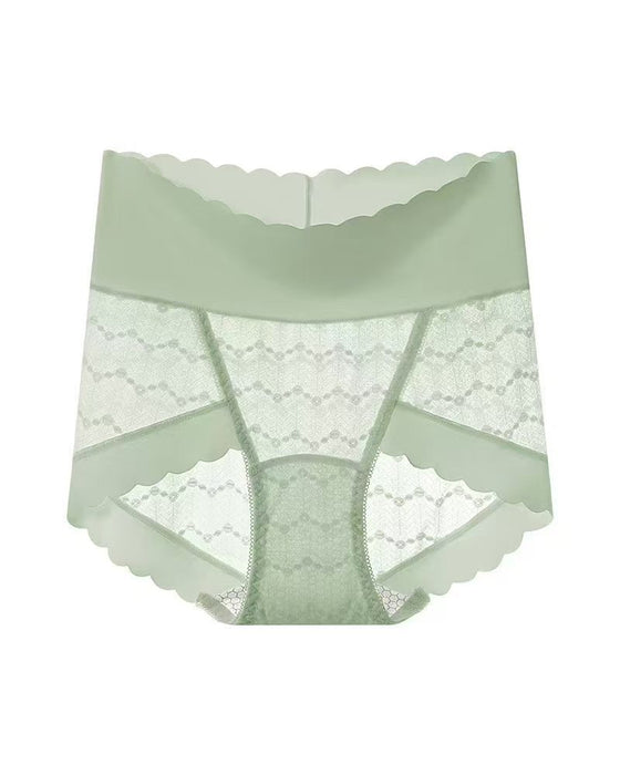 Breathable Seamless High Waist Lace Panties